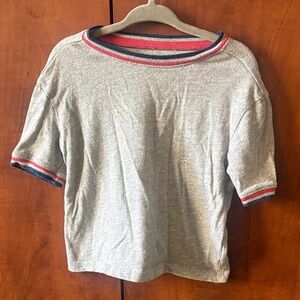 4/$20 🌱 Short Sleeve Top with Striped Trim